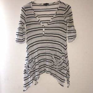 Black and white striped shirt